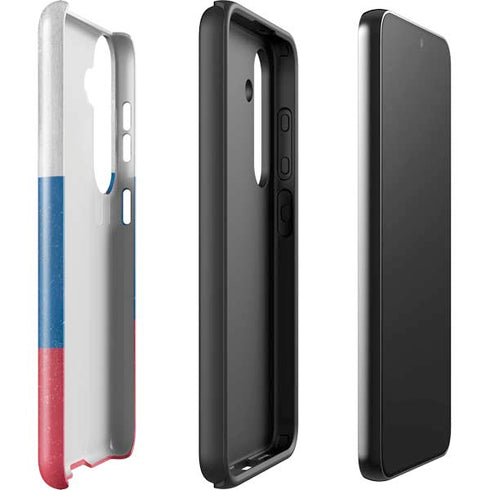 Slovakia Flag Distressed Galaxy S24 Plus Impact Case